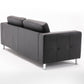 Black 3 Seater Sofa I Office I Leatherette I Finsh Colour - Black