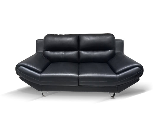 Finss Furniture I Leather Show Room Office Sofa I Colour Black I Leatherette I 2 Seater